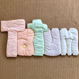 TATUM a personalized wall hanging pastels puffy!